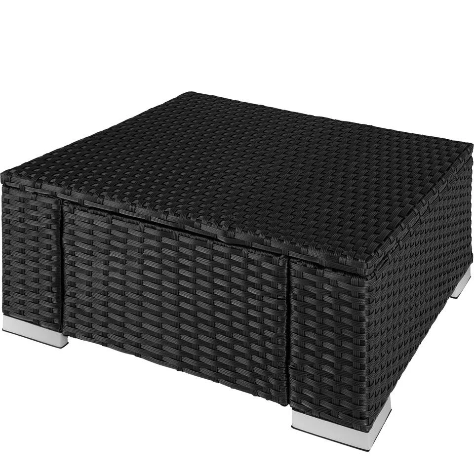 Tectake - Wicker Zitkruk Zwart - 53 X 53 X 26 Cm 5 Tectake - Wicker Zitkruk Zwart - 53 X 53 X 26 Cm - Afbeelding 3