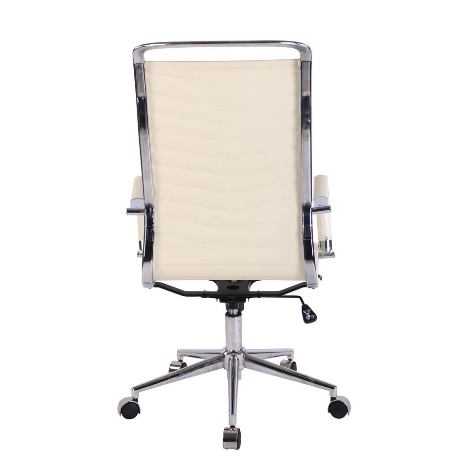 Clp Bureaustoel Batley Kunstleder Crème 6 Clp Bureaustoel Batley Kunstleder Crème - Afbeelding 4