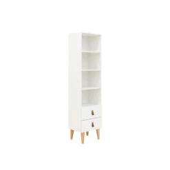 Bopita Indy Boekenkast 190 Cm - Wit/Naturel -Meubelwinkel 1000086337 0102