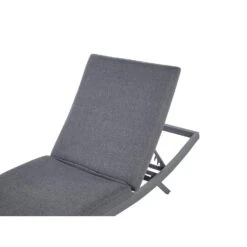 Beliani Tuinligstoel AMELIA - Grijs Textiel, Aluminium -Meubelwinkel 1000088223 0104