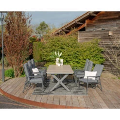 Garden Impressions Jerone Tuinstoel Verstelbaar - Donker Grijs -Meubelwinkel 1000088270 0102