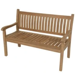 Teak Tuinbank Gebogen - Hout - Bruin 7 Teak Tuinbank Gebogen - Hout - Bruin -Meubelwinkel 1000091505 0102