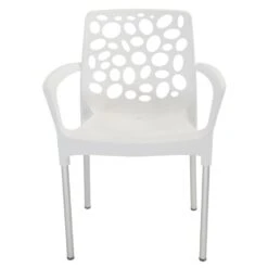 Bravo Stapelstoel Plastic - Kunststof - Wit -Meubelwinkel 1000093882 0102