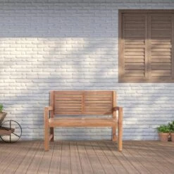 CLP Teakbank Halden 120 Cm -Meubelwinkel 1000095889 0102