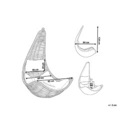 Beliani Hangstoel ATRI - Zwart Pe Rotan 8 Beliani Hangstoel ATRI - Zwart Pe Rotan -Meubelwinkel 1000096793 0102