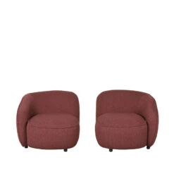 LABEL51 Fauteuil Livo Rechts - Winered - Boucle 9 LABEL51 Fauteuil Livo Rechts - Winered - Boucle -Meubelwinkel 1000097887 0103