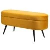 Bank Van Metaal En Geel Mosterdfluweel