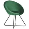 FLOBY II - Fauteuil - Groen - Fluweel -Meubelwinkel 1000127276