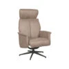 LABEL51 Fauteuil Verdal - Taupe - Micro Suede - 79x77x109 Cm -Meubelwinkel 1000132015
