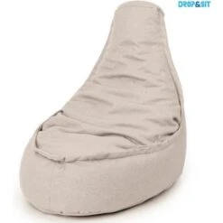 Parya Zitzak Stoel Volwassenen 95 X 75 Cm Beanbag Beige
