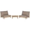 TODI - Loungeset Voor 2 - Lichthout/Taupe- Bamboe -Meubelwinkel 1000133131