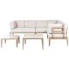 RIMA III - Loungeset Voor 6 - Lichtbeige - Aluminium