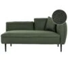 CHEVANNES - Chaise Longue - Groen - Polyester 2 CHEVANNES - Chaise Longue - Groen - Polyester -Meubelwinkel 1000142909