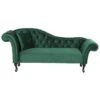 LATTES - Chaise Longue - Groen - Linkerzijde - Fluweel -Meubelwinkel 1000142923