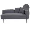 CHEVANNES - Chaise Longue - Donkergrijs - Bouclé 2 CHEVANNES - Chaise Longue - Donkergrijs - Bouclé -Meubelwinkel 1000142947