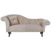 LATTES - Chaise Longue - Beige - Linkerzijde - Fluweel 2 LATTES - Chaise Longue - Beige - Linkerzijde - Fluweel -Meubelwinkel 1000143027