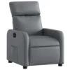 VidaXL - Fauteuil - Grijs - Kunstleer 1 VidaXL - Fauteuil - Grijs - Kunstleer -Meubelwinkel 1000143707