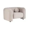 LEIREN - Fauteuil - Taupe - Polyester 2 LEIREN - Fauteuil - Taupe - Polyester -Meubelwinkel 1000144430