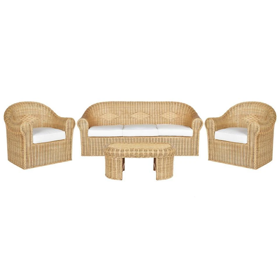 LIVADEIA - Loungeset 5-zits - Natuurlijk - Rotan 3 LIVADEIA - Loungeset 5-zits - Natuurlijk - Rotan
