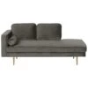 MIRAMAS - Chaise Longue - Grijs - Linkerzijde - Fluweel 1 MIRAMAS - Chaise Longue - Grijs - Linkerzijde - Fluweel -Meubelwinkel 1000154386