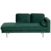 MIRAMAS - Chaise Longue - Smaragdgroen - Rechterzijde - Fluweel 1 MIRAMAS - Chaise Longue - Smaragdgroen - Rechterzijde - Fluweel -Meubelwinkel 1000154397