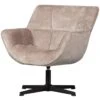 WOOOD Wibo Draaifauteuil - Chenille - Taupe - 94x71x83 2 WOOOD Wibo Draaifauteuil - Chenille - Taupe - 94x71x83 -Meubelwinkel 1000154850