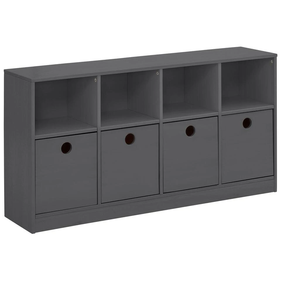 Alpi - Boekenkast Met 4 Laden In Grijs Grenen 3 Alpi - Boekenkast Met 4 Laden In Grijs Grenen