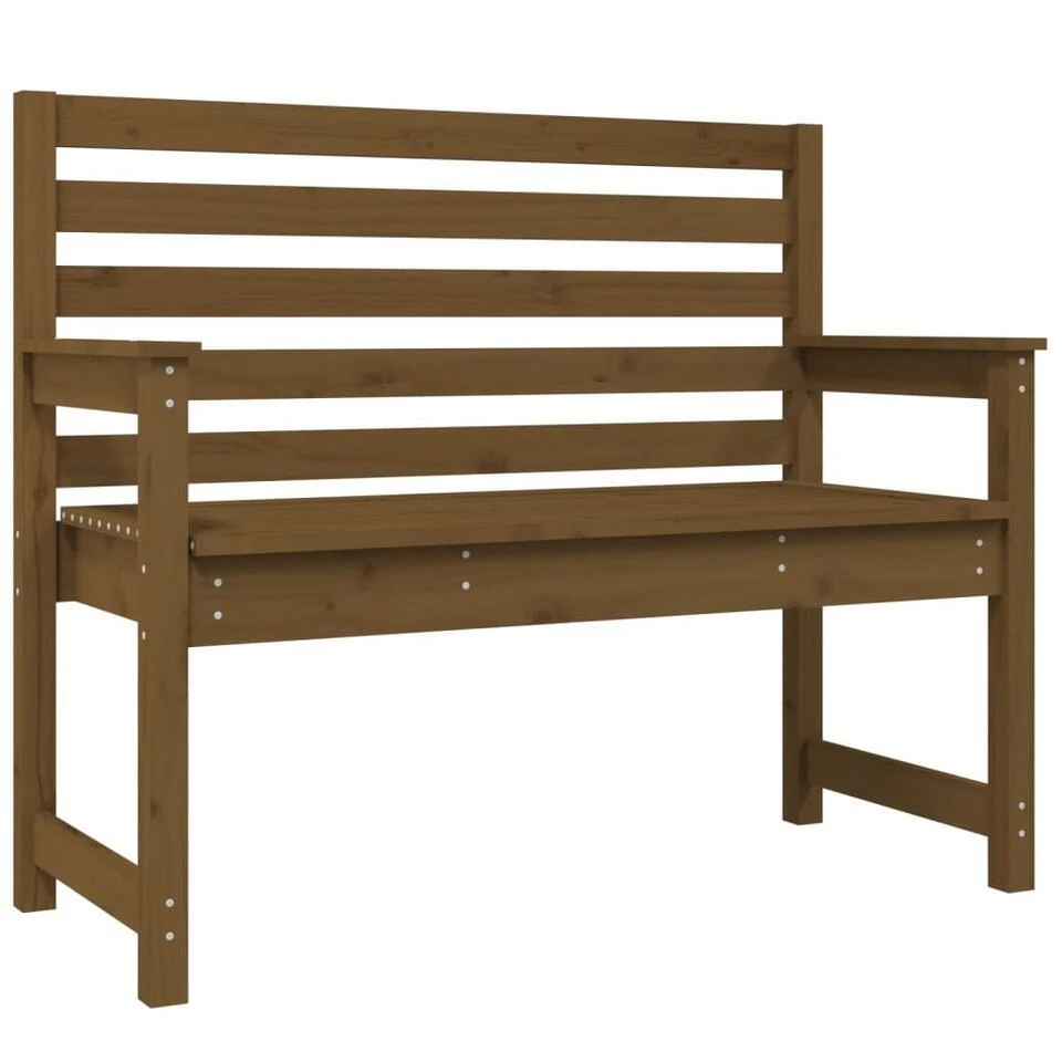 VidaXL - Tuinbank - Honingbruin - Grenenhout - 109 X 48 X 91.5 Cm 3 VidaXL - Tuinbank - Honingbruin - Grenenhout - 109 X 48 X 91.5 Cm