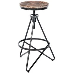 CLP Barkruk Karla Antiek Zilver Frame - Metaal - Zilver