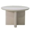 Tuintafel Rond 120cm - Beige Betonlook - Acryl Coating - Miso 2 Tuintafel Rond 120cm - Beige Betonlook - Acryl Coating - Miso -Meubelwinkel 1000165294