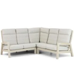 Hoek Loungeset 5 Personen Aluminium Taupe Lifestyle Garden Furniture Evora