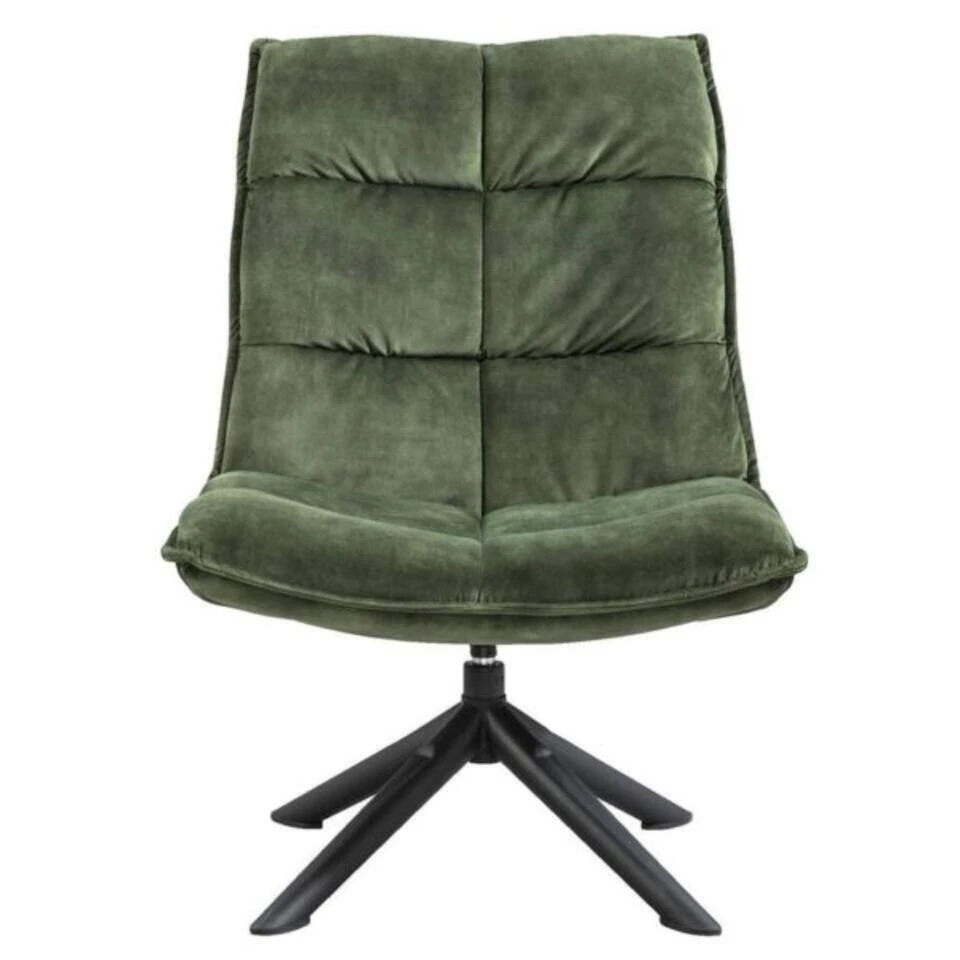 Fauteuil Lucas - Velvet Groen (2x) 3 Fauteuil Lucas - Velvet Groen (2x)