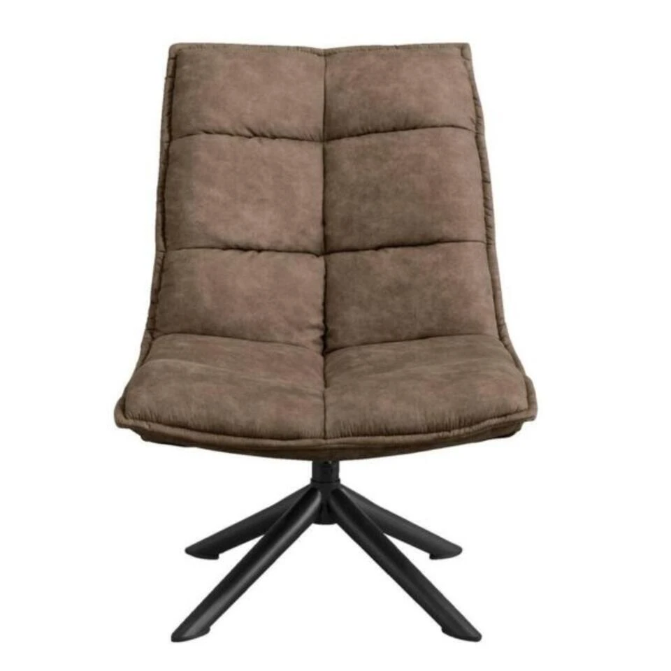 Fauteuil Lucas - Microleder Taupe (2x) 3 Fauteuil Lucas - Microleder Taupe (2x)