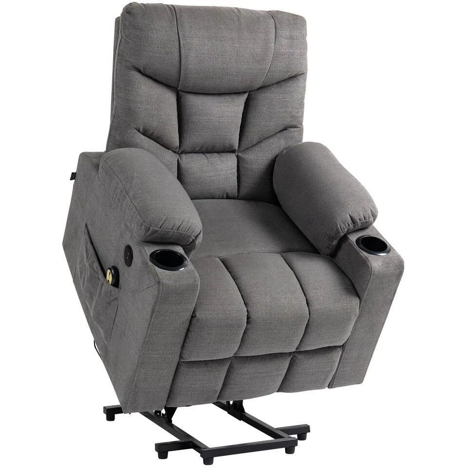 CLP Fauteuil Andover Zwart Frame - Stof - Grijs 3 CLP Fauteuil Andover Zwart Frame - Stof - Grijs