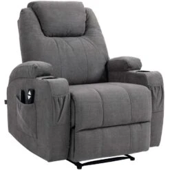 CLP Fauteuil Hepler Zwart Frame - Stof - Grijs