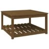 VidaXL - Tuintafel Met Opbergruimte - Honingbruin - Grenenhout - 82,5x82,5x45 Cm -Meubelwinkel 1000172513