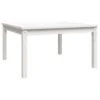 VidaXL - Loungetafel - Wit - Massief Grenenhout - 82,5x82,5x45 Cm 2 VidaXL - Loungetafel - Wit - Massief Grenenhout - 82,5x82,5x45 Cm -Meubelwinkel 1000172532