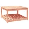 VidaXL - Salontafel Met Opbergruimte - Naturel - Douglashout - 82,5x82,5x45 Cm -Meubelwinkel 1000172536