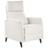SELVIK - Relaxfauteuil - Gebroken Wit - Stof -Meubelwinkel 1000174094