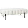 CAREY - Bankje - Gebroken Wit - Polyester -Meubelwinkel 1000175100