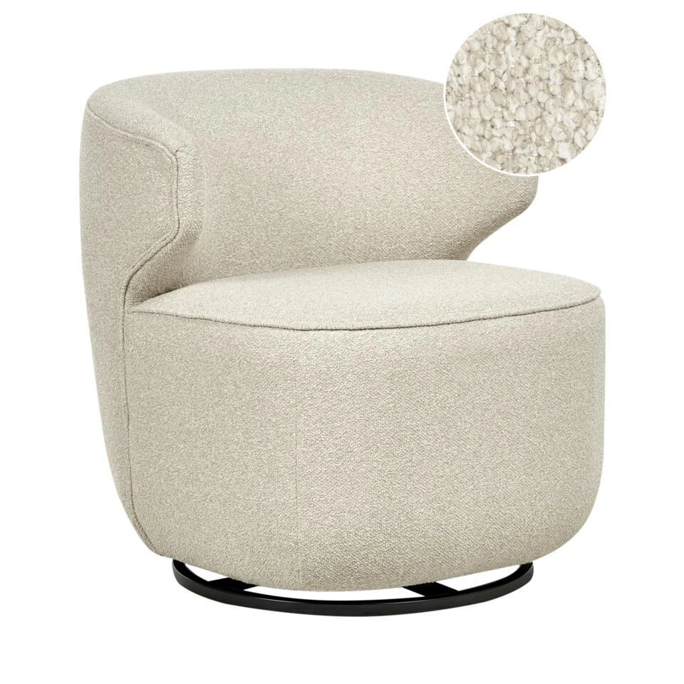 MOLLEBY - Fauteuil - Lichtbeige - Bouclé 3 MOLLEBY - Fauteuil - Lichtbeige - Bouclé
