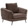 KJAER - Fauteuil - Donkerbruin - Chenille -Meubelwinkel 1000176370