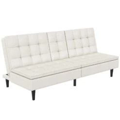 Maine - Slaapbank In Crèmekleurige Ribstof