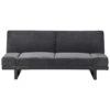 YORK - Slaapbank 2-zits - Zwart - Chenille 1 YORK - Slaapbank 2-zits - Zwart - Chenille -Meubelwinkel 1000177001