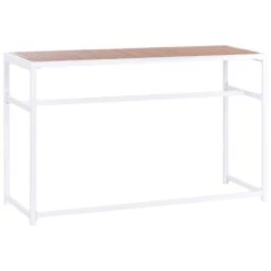 AVETRANA - Tuintafel - Wit - 150 X 50 Cm - Staal