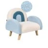 OMBO - Kinderfauteuil - Lichtblauw - Bouclé 1 OMBO - Kinderfauteuil - Lichtblauw - Bouclé -Meubelwinkel 1000178557
