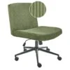 GEDDES - Bureaustoel - Groen - Corduroy