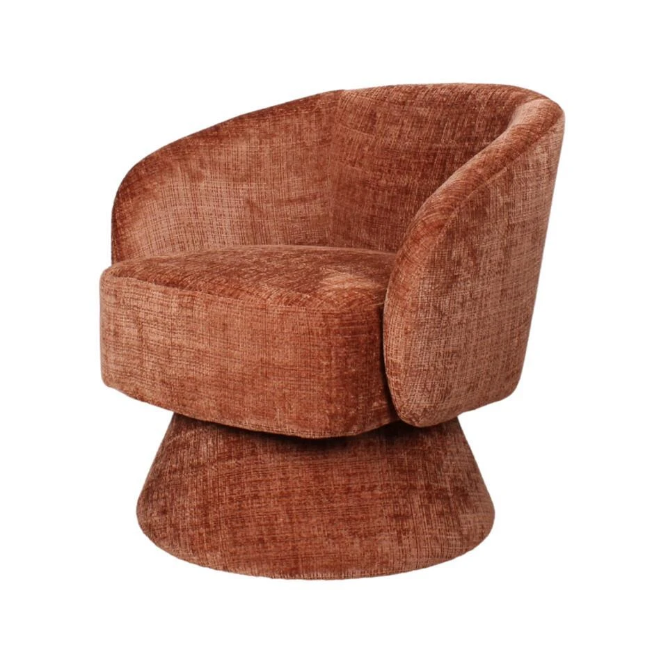 DS4U - Kenny Gestoffeerde Fauteuil - Roestbruin 3 DS4U - Kenny Gestoffeerde Fauteuil - Roestbruin