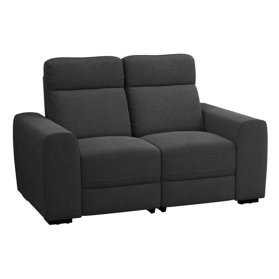 Bank James 2-zits - Stof Supple - Antraciet 4 Bank James 2-zits - Stof Supple - Antraciet - Afbeelding 2
