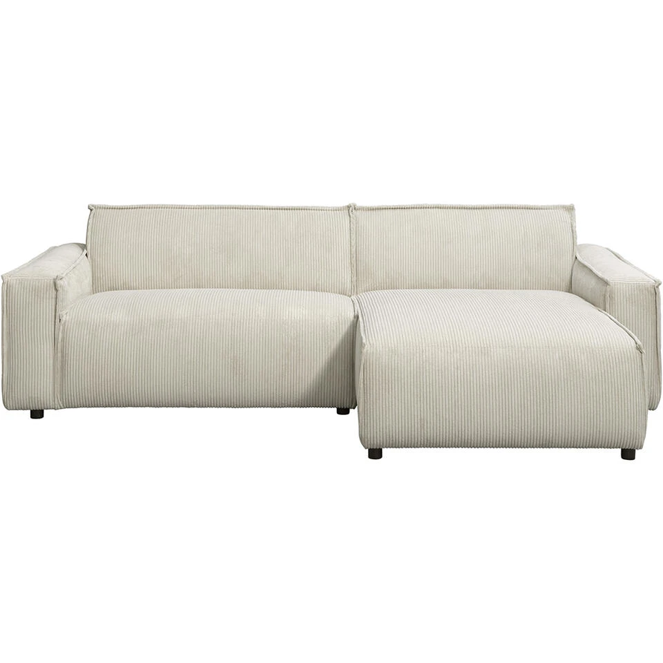 Bank Brooklyn Met Chaise Longue Rechts - Soop - Crème 3 Bank Brooklyn Met Chaise Longue Rechts - Soop - Crème